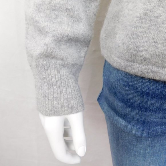 Ann Taylor Gray Cashmere Sweater Turtleneck L - Picture 3 of 5